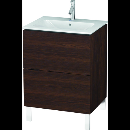 DURAVIT L-Cube Floor Standing Vanity Unit Lc662506969 Brushed Walnut LC662506969